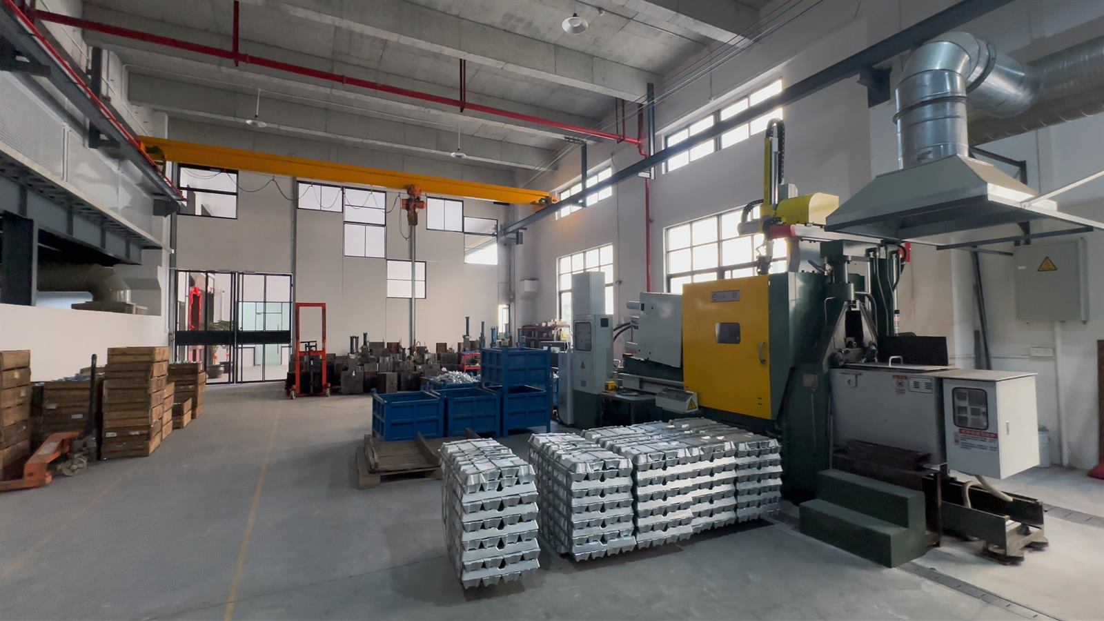 Faucet manufacturing floor and production line